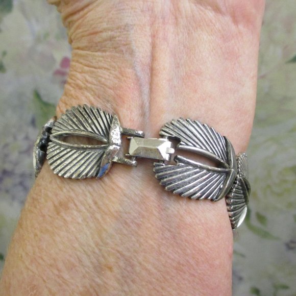 TORTOLANI Sterling Plate Classic Link Bracelet~ Designer VINTAGE Silver Bracelet - Picture 5 of 14